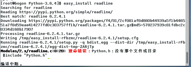 对于Centos7，安装python3.6无法使用方向键问题的解决方法