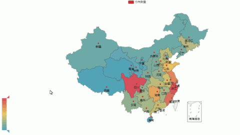 用Python画中国地图，实现各省份数据可视化